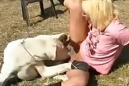 outdoors sex with animal