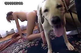 Lady Boy Dog Sex - Asian ladyboy enjoying dog fuck