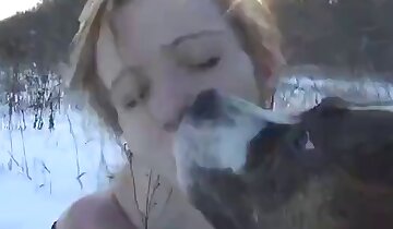 sexo oral,animal fode mulher