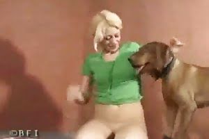 dog-fucks-blonde  dog porn